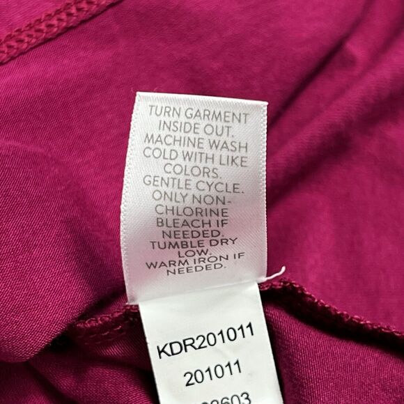 J Jill V-Neck Short Sleeve Pleated Button Casual Knee Length Shift Dress Large - Picture 8 of 8